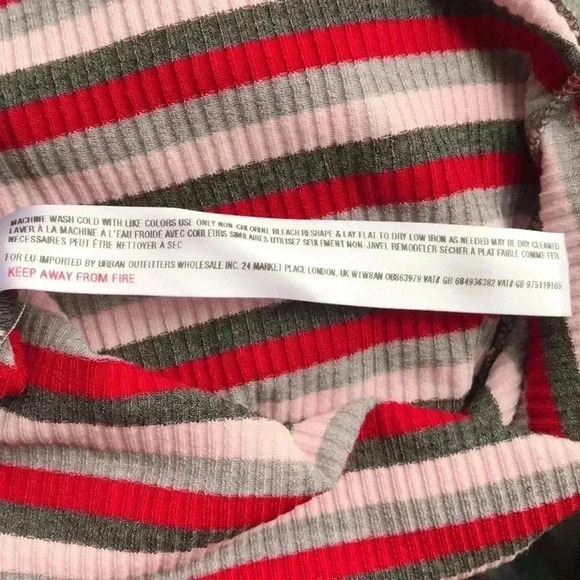 Free People Striped Ribbed Top Size S—C1 - Picture 6 of 6